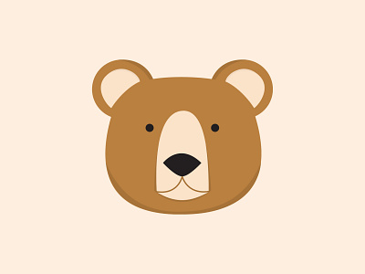 Bear adobe illustrator animal animals bear design flat graphic design icons illustration illustrative line vector