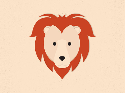 Lion animal illustration animals bright cheery design flat fun graphic design icons illustration line lion shape simplistic
