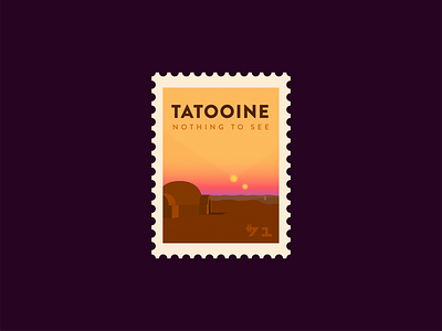 Tatooine Postage Stamp