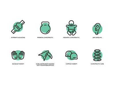 Evolution Chiropractic Icon Set