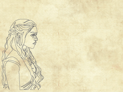 Khaleesi contour daenerys game of thrones illustration khaleesi targaryen