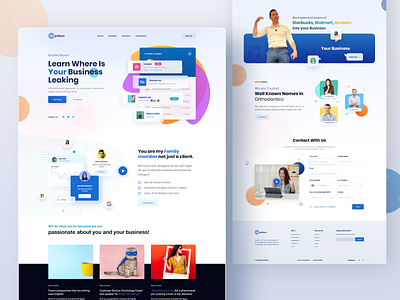Web Landing Page clean ui colorful contact us dashboard website form illustration landing page modern saas typography ui uikit website
