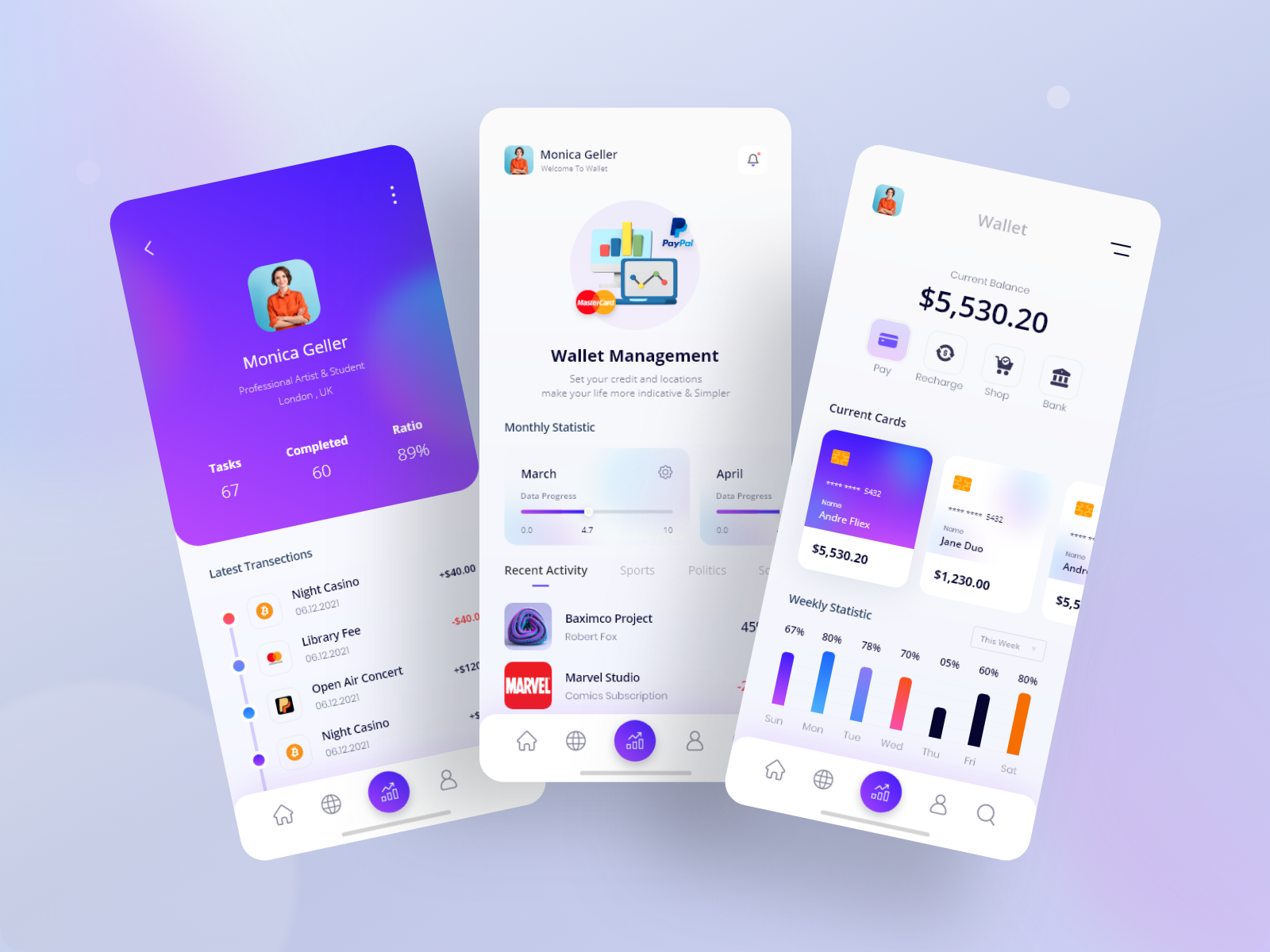 Mobile Wallet App by Image Appeal on Dribbble