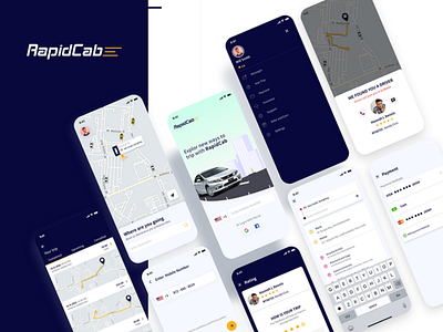 Uber App Redesign - UI Kit free app design app ui cab booking cab booking app figma app free ui mobile app taxi booking app ui kit