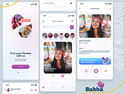 Bubba - The Dating App 💕 app design best dating app dating app figma app figma design new dating app tinder app