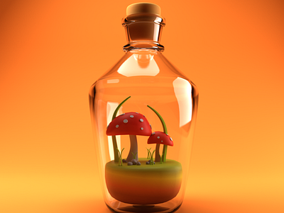 3D Showpiece Bottle