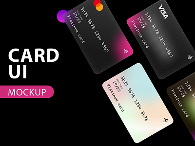 Card Design - Credit Card atm card card design card design figma credit card mockup mockup design
