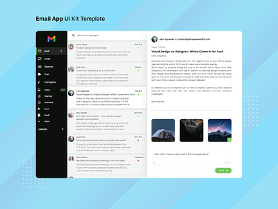 E-mail Client App UI email app email client app email design email ui figma design app web app