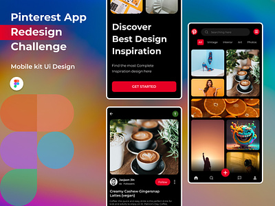 Pinterest Redesign app new pinterest app pinterest figma pinterest redesign ui design