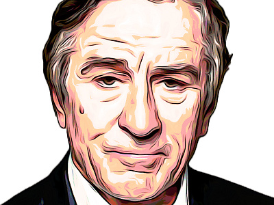 Robert de Niro 2d art illustration ninety niners robet de niro