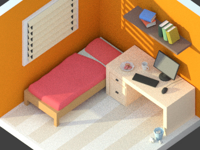Isometric 3D Room 3d blender isometric room