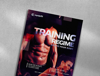 Gym Poster Design design flyer graphic design photoshop poster design typography