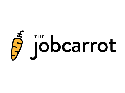 The Job Carrot Logo clean flat icons logo