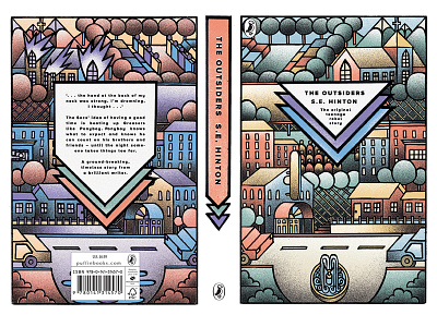 Outsiders Full Cover book cover design graphic design illustration