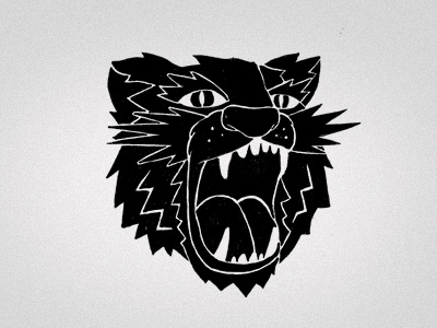 Simple Tiger Logo animal hand drawn illustration logo mark monochrome tiger