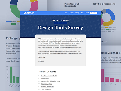 2017 Design Tools Survey chart data viz graph graphs prototyping research tools ux wireframing