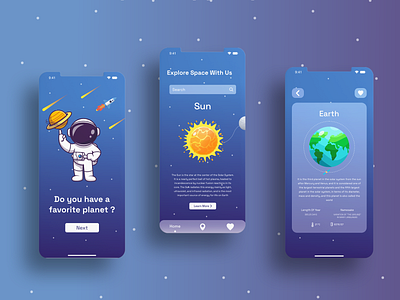 Space App - Ui / Ux by Qais Rifai on Dribbble