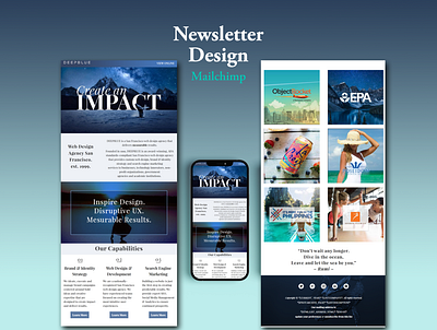 Newsletter Design branding clean email email automation email campaign email design email expert email marketing email template design graphic design mailchimp mailchimp expert minimal modern newsletter design professional responsive design