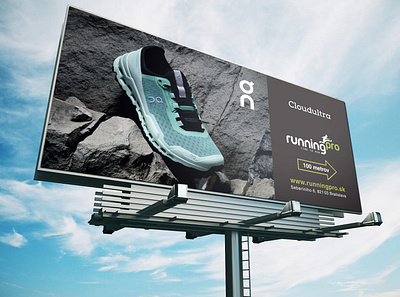 Billboard / RunningPro banner billboard branding design graphic design logo print