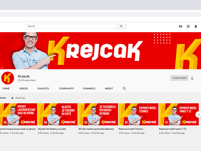 Logo & Branding / Youtube channel KREJCAK