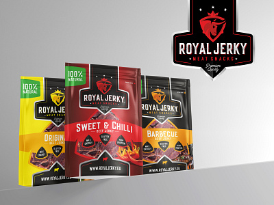 Logo, Branding & Packaging design / ROYAL JERKY