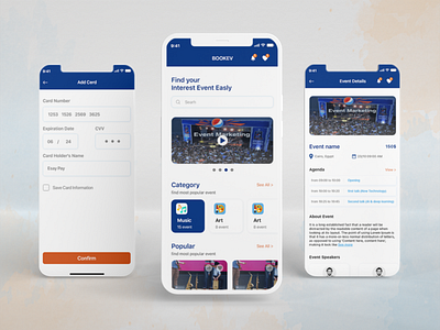 event booking mobile application