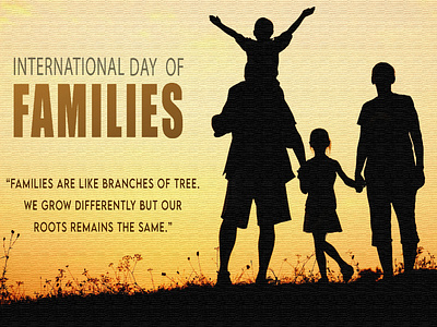 International Day of Families banner ad children creativity family international mother parents sellersupport