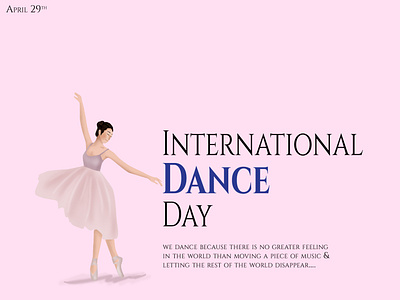 International Dance Day creativity illustration international dance day passion typography vectorart