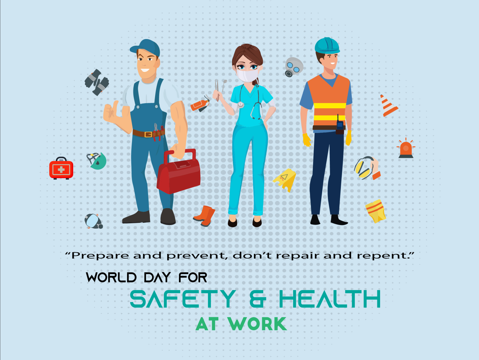 World Day for Safety & Health at Work by Chirag on Dribbble