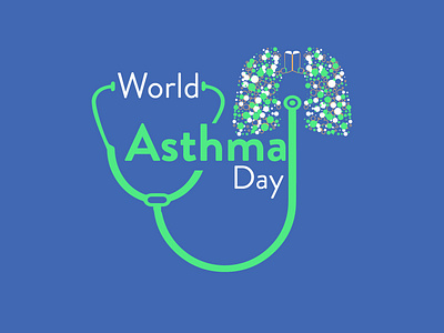 World Asthma Day colours concept creativity design heath illustration vectorart