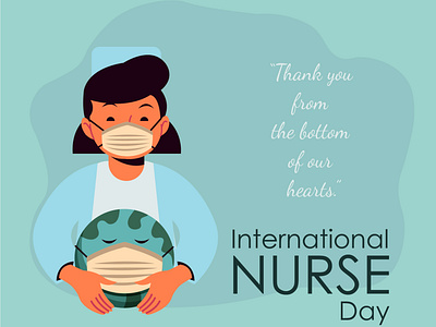 international nurse day colours concept creativity design flat illustration illustration logo typography ux vectorart