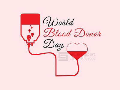 World blood donor day art concept creativity design illustration seller support sellersupport typography vectorart