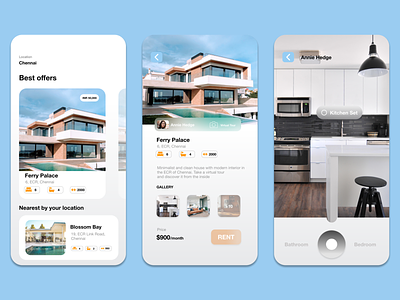 Find Home App adobe xd mobile app ui design ux design