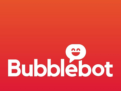 Bubblebot Logo brand identity illustration