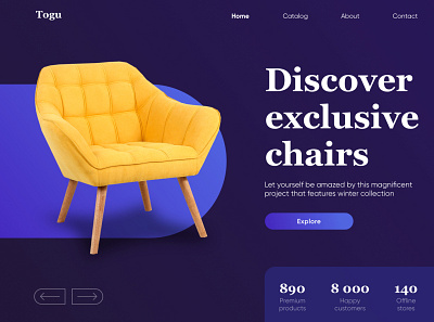 Furniture website design graphic design ui webdesign