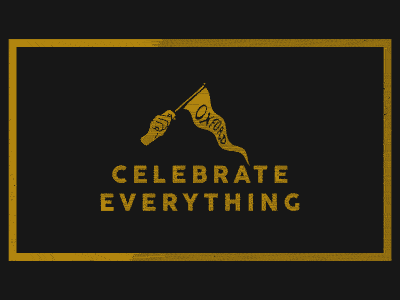 Celebrate Everything animation flag graphics logo pennant vector