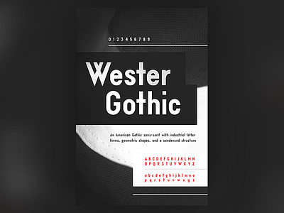 Westergothic Scott Brookshire 2 america design face gothic graphic grotesk poster sans serif type typography