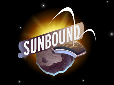 Sunbound app games illustration ios logo meteors platformer sci fi space vector vector illustration video game