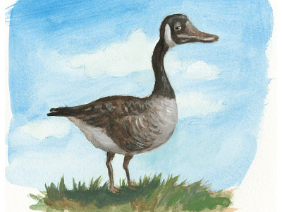Canada Goose goose painting