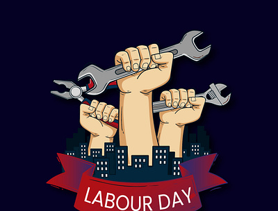 labour Day design illustration logo vector