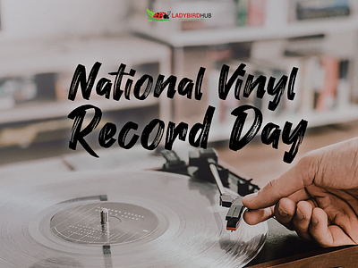 National Vinyl Record Day application design illustration logo vector