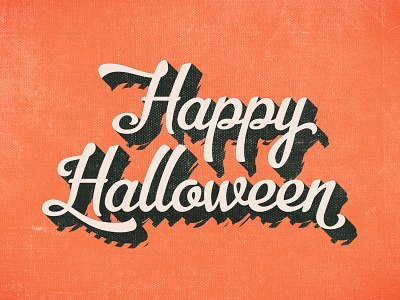 Happy Halloween design halloween hand lettering happy halloween holiday lettering spooky type typography