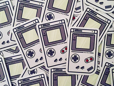 Gameboy Stickers contest design fun gameboy games nintendo playoff sticker sticker mule toy