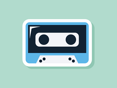 Flashback Friday | 001 Cassette Tape cassette cassette tape flashback illustration nostalgia old series tape throwback vector vintage