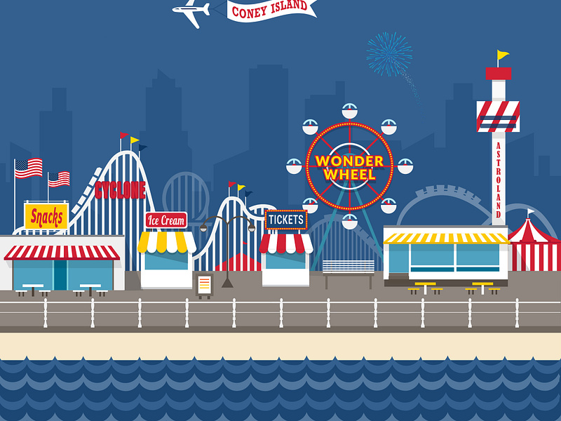 Coney Island by MaryAnne Ramirez on Dribbble