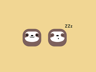 Lazy Sloths animal cute illustration lazy national lazy day sleep sloth sloths
