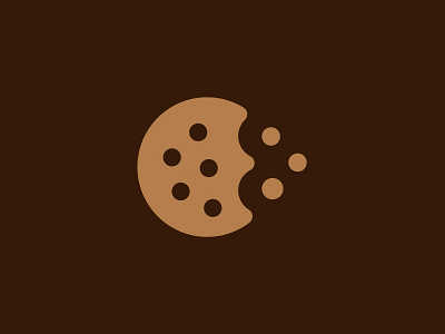 Crumbs Logomark bakery branding cookie crumbs illustration logo logo design logomark negative space