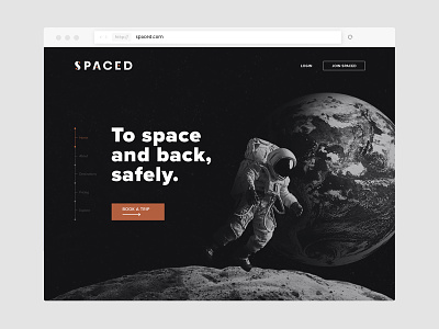 SPACED website logo outer space space spaced spaced challenge ui website