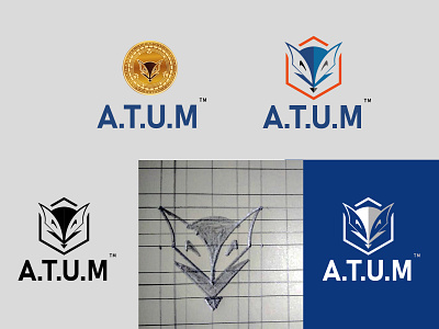 ATUM CRYPTO LOGO DESIGN branding design graphic design illustration logo typography vector