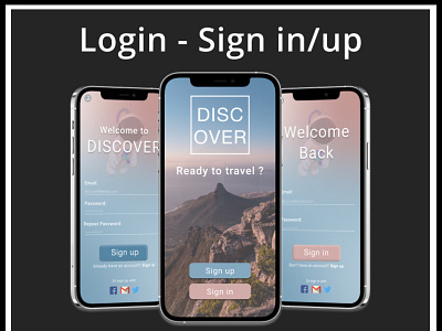 Login - Sign in-up [Daily UI #001] application graphic design login signin signingup signup